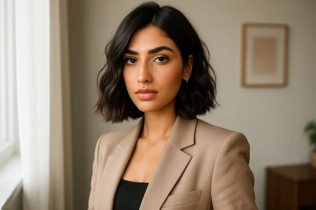 Lob (Long Bob) with Ripped Texture