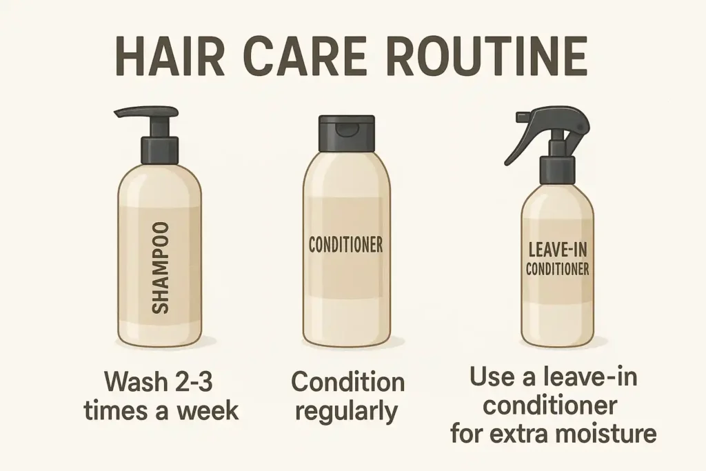 Men hair care routine guide