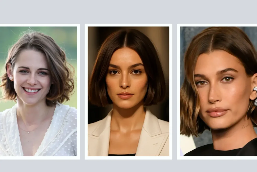 influencers with Ripped Bob Haircut