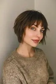 a young woman with Chin-Length Bob